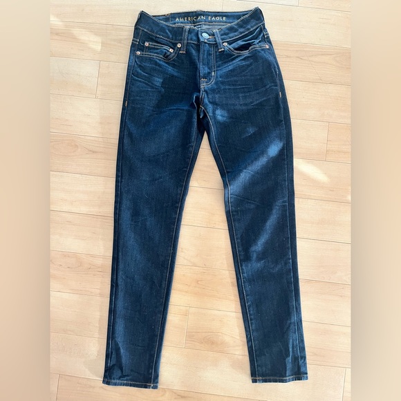 American 🦅 Eagle jeans 26x 30 Skinny - Picture 3 of 9